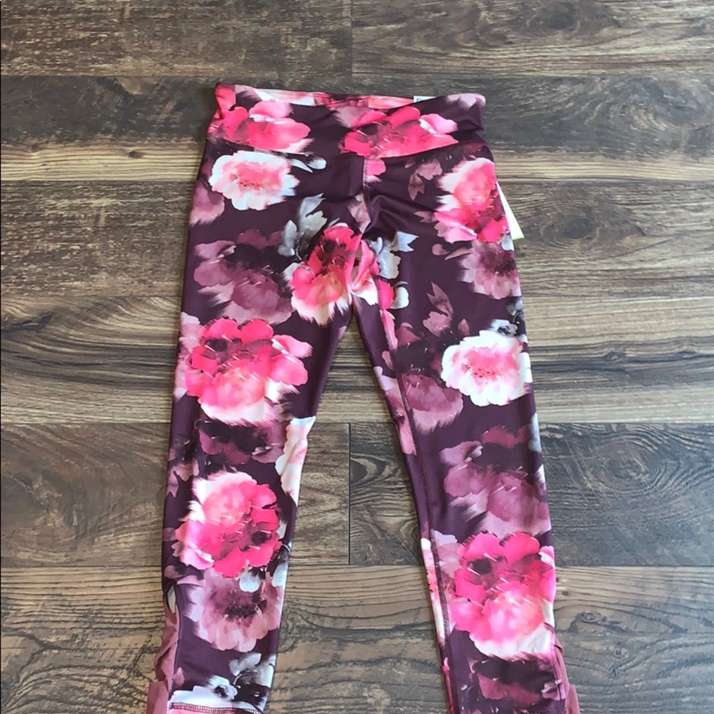 Elevate leggings 7/8 ankle mid rise floral kids